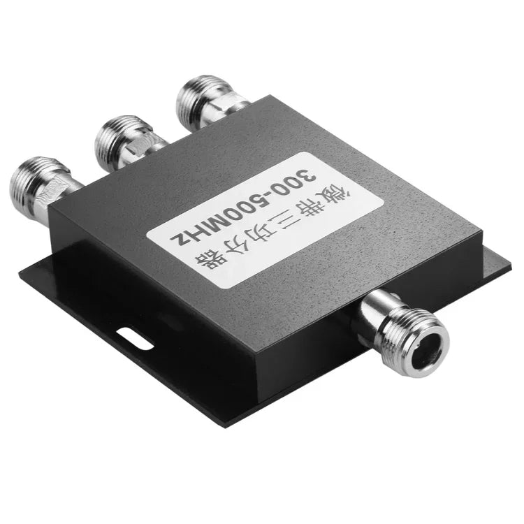 Adaptador Fêmea N 300-500MHz Divisor de Potência Micro-strip 3 Vias, Divisor de Potência Micro-strip