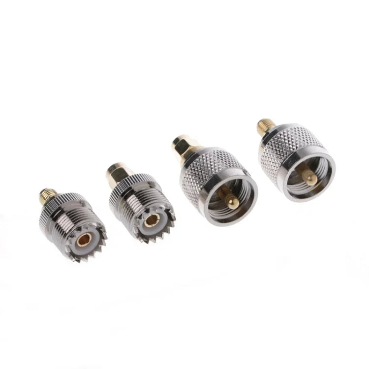Kit de Adaptadores 4 PCS / Conjunto A13 PL259 / SO239 para Macho / Fêmea SMA Tipo Conector RF