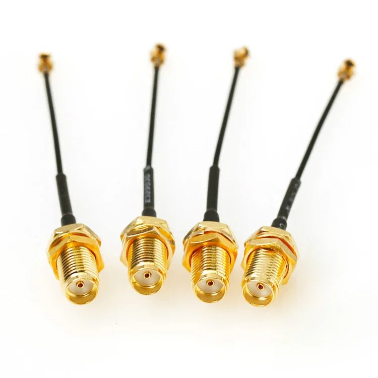 5 PCS / Conjunto Cabo Trançado Adaptador RG178 Ufl / IPX / IPEX para Fêmea SMA, Comprimento: 20cm, 20cm