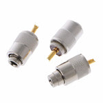 10 PCS Plugues de Conector UHF PL-259 Macho para Soldar em Cabo Coaxial RG8X