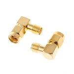 Kit de Conectores SMA Macho e Fêmea 18 PCS / Conjunto Adaptador Conversor de Plugues de Antena Coaxial
