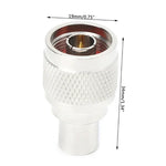 Adaptador Coaxial RF NJ / FMEJ Macho N para Conector FME