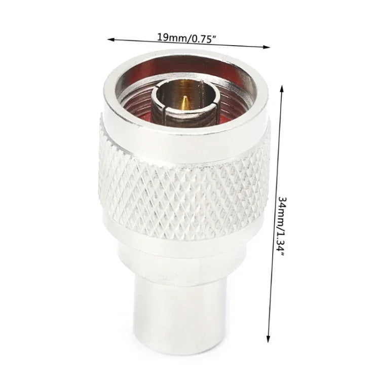 Adaptador Coaxial RF NJ / FMEJ Macho N para Conector FME