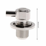Conector RF em Ângulo Reto Fêmea UHF SO239 para Cabo Coaxial RG58 / RG142 LMR195