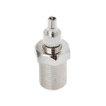 Adaptador de Conector Nickelado Fêmea F para Plug Macho Coaxial RF CRC9 / TS9