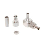 Conector de Placa Coaxial RF em Ângulo Reto 2 em 1 TS9 / CRC9 Macho para RG174 / 178 / 316 LMR100
