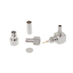 Conector de Placa Coaxial RF em Ângulo Reto 2 em 1 TS9 / CRC9 Macho para RG174 / 178 / 316 LMR100