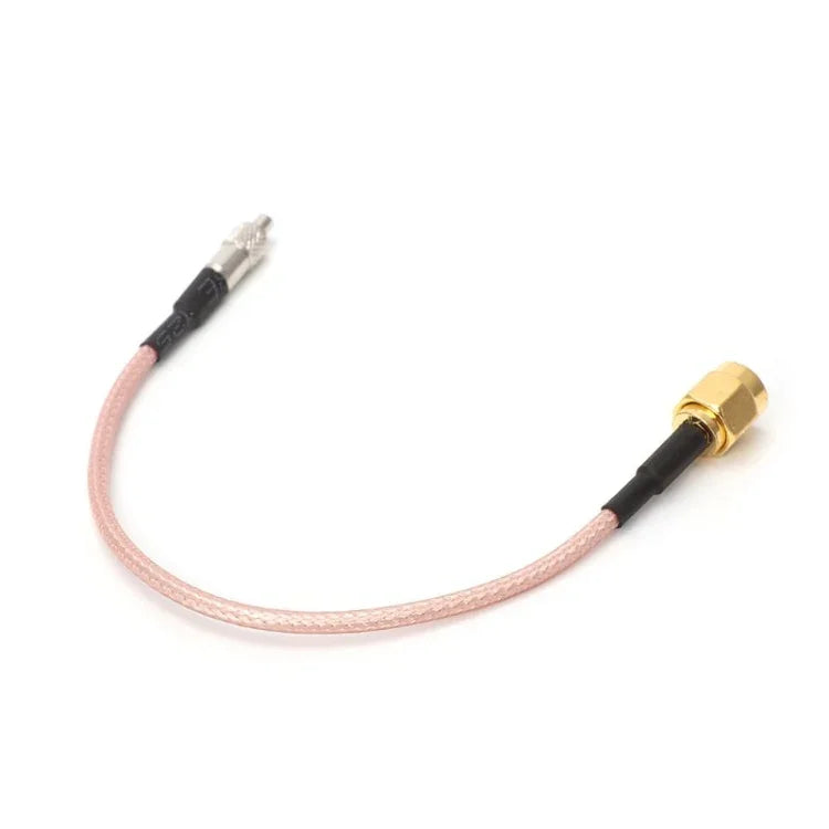 Extensão de Cabo Conector RG316 TS9 Fêmea para SMA Macho, Comprimento: 15cm