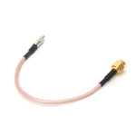 Extensão de Cabo Conector RG316 TS9 Fêmea para SMA Macho, Comprimento: 15cm
