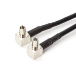 Extensão de Cabo de Ligação RG174 SMA Fêmea para 2 x TS9 Macho, Comprimento: 15cm, SMA Fêmea para 2 x TS9 Macho 15cm