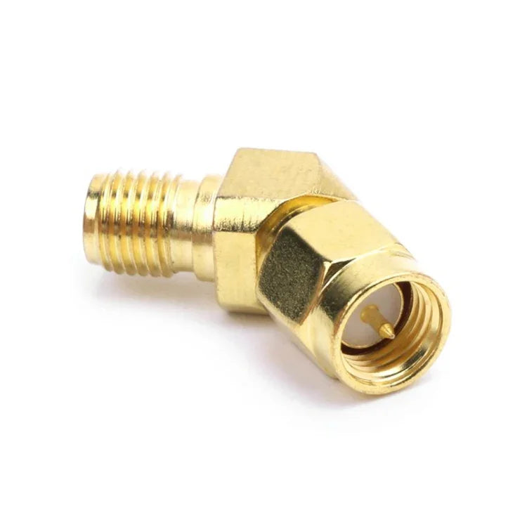 Adaptador Conector Cónico FPV SMA Macho para SMA Fêmea 45 Graus 135 Graus