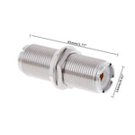Adaptador de Conector UHFKKY UHF Fêmea para Fêmea, Versão de Extensão
