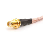 Extensão de Cabo Conector RG316 SMA Fêmea para CRC9-TS9, Comprimento: 15cm