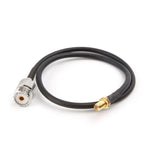 Cabo Rabo de Porco RG58 SMA Fêmea para UHF SO239 PL259 Fêmea, Comprimento: 50cm