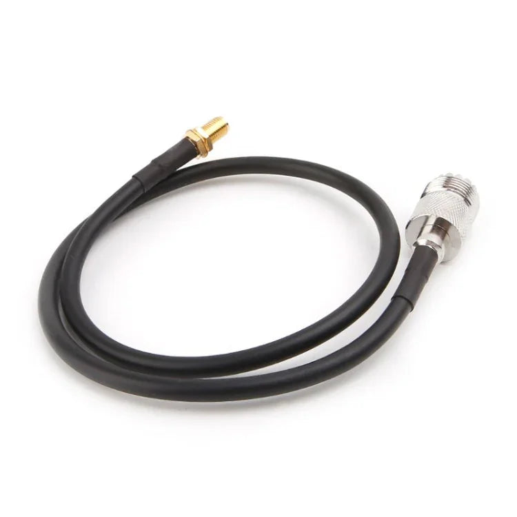Cabo Rabo de Porco RG58 SMA Fêmea para UHF SO239 PL259 Fêmea, Comprimento: 50cm