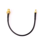 Extensão de Cabo de Ligação RG174 CRC9 Macho Reto para SMA Fêmea, Comprimento: 15cm
