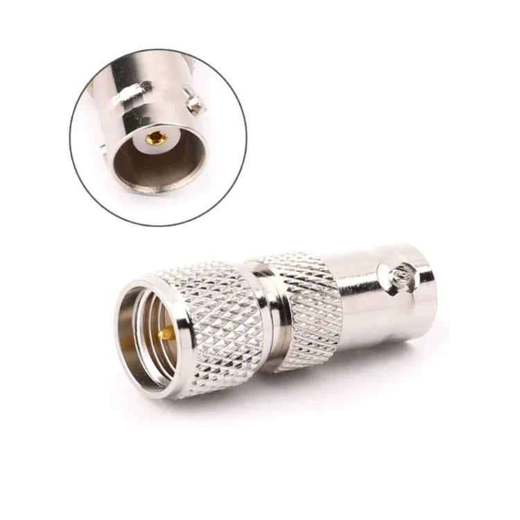 Adaptador de Conector BNC Fêmea para Mini UHF Macho