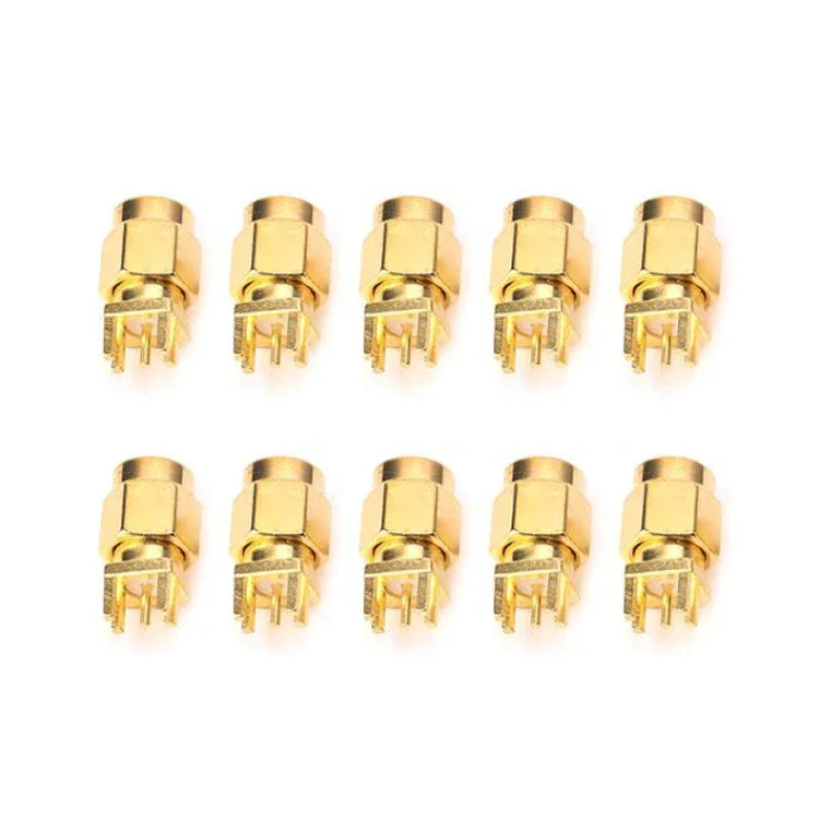10 Peças Conectores RF de Montagem em Clipe PCB Jack SMA Fêmea 1.6mm