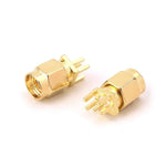 10 Peças Conectores RF de Montagem em Clipe PCB Jack SMA Fêmea 1.6mm