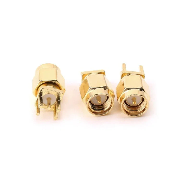 10 Peças Conectores RF de Montagem em Clipe PCB Jack SMA Fêmea 1.6mm