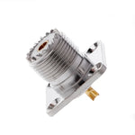 Adaptador de Tampa de Flange de Montagem em Painel Chassis UHF Fêmea SO239