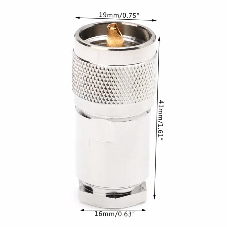 Adaptador de Abraçadeira UHF Macho PL259