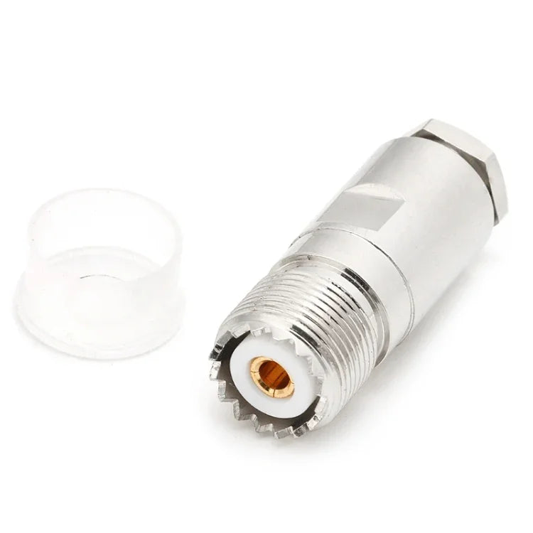 Adaptador de Abraçadeira Plug Fêmea UHF SO239 PL259
