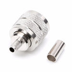 10 PCS Adaptador Conector Crimpado UHF Macho PL259 para RG58 RG142 / 3D-FB
