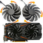 1 par de ventoinhas de arrefecimento de 88MM com 4 pinos para placa gráfica de computador para Gigabyte GeForce GTX1060 1070 GTX1050ti GTX960 RX570 RX470