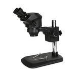 Microscópio Estéreo Binocular 0.7X-50X com Luz, 0.7X-50X (Preto), 0.7X-50X (Branco)