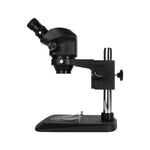 Microscópio Estéreo Binocular 0.7X-50X com Luz, 0.7X-50X (Preto), 0.7X-50X (Branco)
