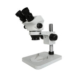 Microscópio Estéreo Binocular 0.7X-50X com Luz, 0.7X-50X (Preto), 0.7X-50X (Branco)