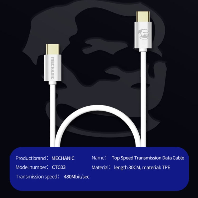 MECHANIC Cabo de Dados USB Lightning de Transmissão de Alta Velocidade para Type-C para Type-C, Para Type-C para Type-C