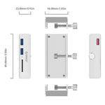 ORICO MH2AC-U3 Hub USB3.0 de 2 Portas com Clip e Leitor de Cartões SD