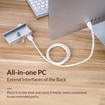 ORICO MH2AC-U3 Hub USB3.0 de 2 Portas com Clip e Leitor de Cartões SD