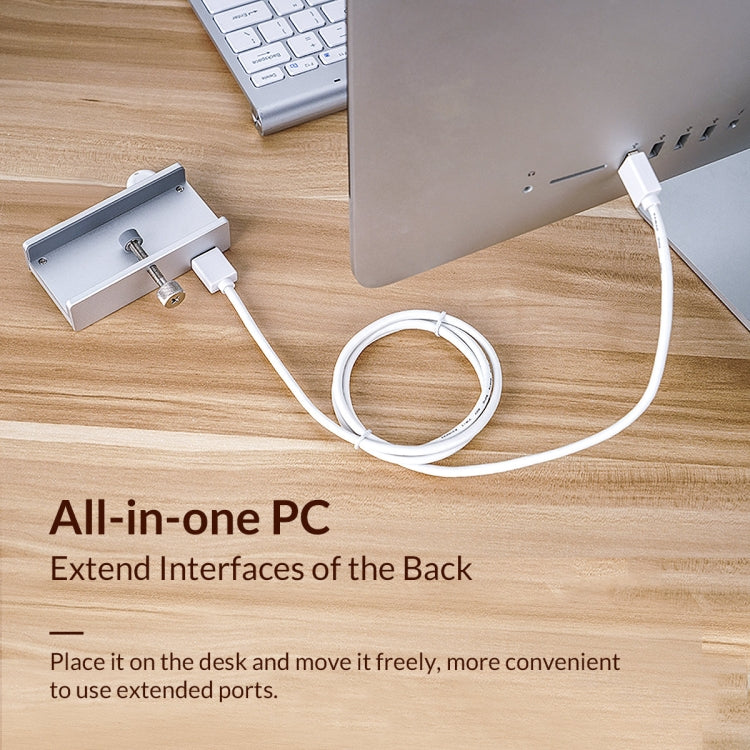 ORICO MH2AC-U3 Hub USB3.0 de 2 Portas com Clip e Leitor de Cartões SD