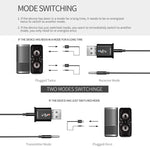 MSD168 Transmissor e receptor Bluetooth 2 em 1 Mini AUX estéreo 3,5mm Adaptador Bluetooth 5.0 sem fios para carro, TV, PC, MP3