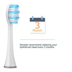 4 Unidades Cabeças de Escova de Substituição D903/D904 para Mornwel D01, Preto, Branco