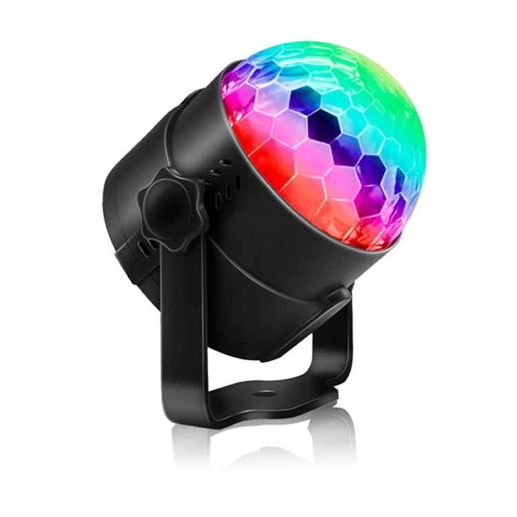 YouOKLight YK2278 Iluminação de Festa DJ Ativada por Som 3W RBG Bola de Discoteca Estroboscópica Luz de Palco Par com 7 Modos, Sem Controlo Remoto