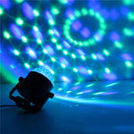 YouOKLight YK2278 Iluminação de Festa DJ Ativada por Som 3W RBG Bola de Discoteca Estroboscópica Luz de Palco Par com 7 Modos, Sem Controlo Remoto