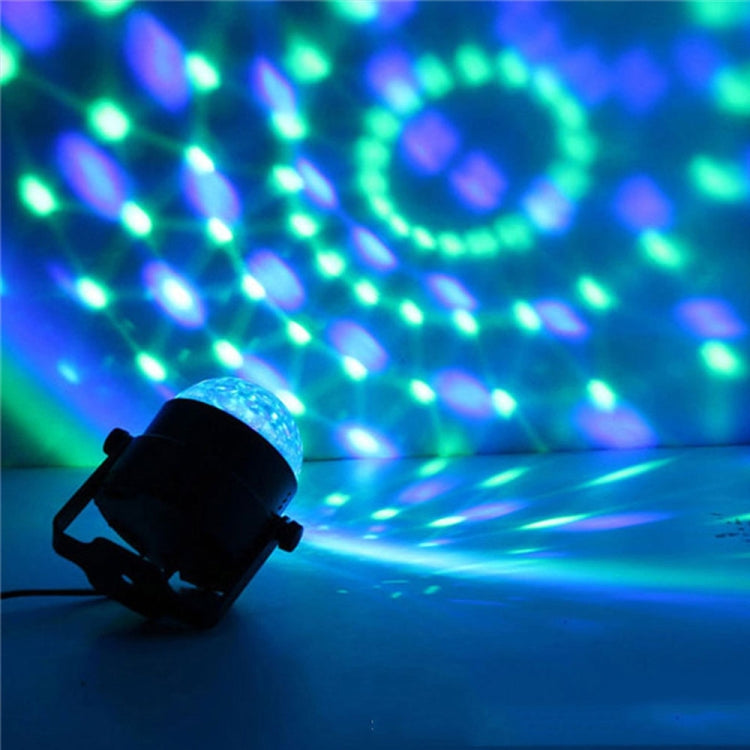 YouOKLight YK2278 Iluminação de Festa DJ Ativada por Som 3W RBG Bola de Discoteca Estroboscópica Luz de Palco Par com 7 Modos, Sem Controlo Remoto