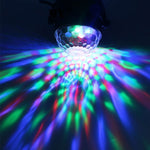 YouOKLight YK2278 Iluminação de Festa DJ Ativada por Som 3W RBG Bola de Discoteca Estroboscópica Luz de Palco Par com 7 Modos, Sem Controlo Remoto