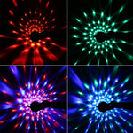 YouOKLight YK2278 Iluminação de Festa DJ Ativada por Som 3W RBG Bola de Discoteca Estroboscópica Luz de Palco Par com 7 Modos, Sem Controlo Remoto