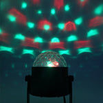 YouOKLight YK2278 Iluminação de Festa DJ Ativada por Som 3W RBG Bola de Discoteca Estroboscópica Luz de Palco Par com 7 Modos, Sem Controlo Remoto