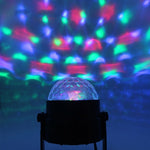 YouOKLight YK2278 Iluminação de Festa DJ Ativada por Som 3W RBG Bola de Discoteca Estroboscópica Luz de Palco Par com 7 Modos, Sem Controlo Remoto