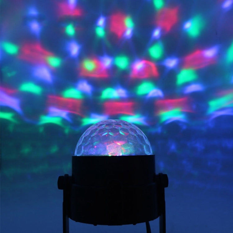 YouOKLight YK2278 Iluminação de Festa DJ Ativada por Som 3W RBG Bola de Discoteca Estroboscópica Luz de Palco Par com 7 Modos, Sem Controlo Remoto