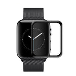 2 peças de película de vidro temperado 0,33mm 9H com borda arredondada 3D, Apple Watch Series 3 38mm, Apple Watch Series 3 40mm, Apple Watch Series 4 42mm, Apple Watch Series 4 44mm