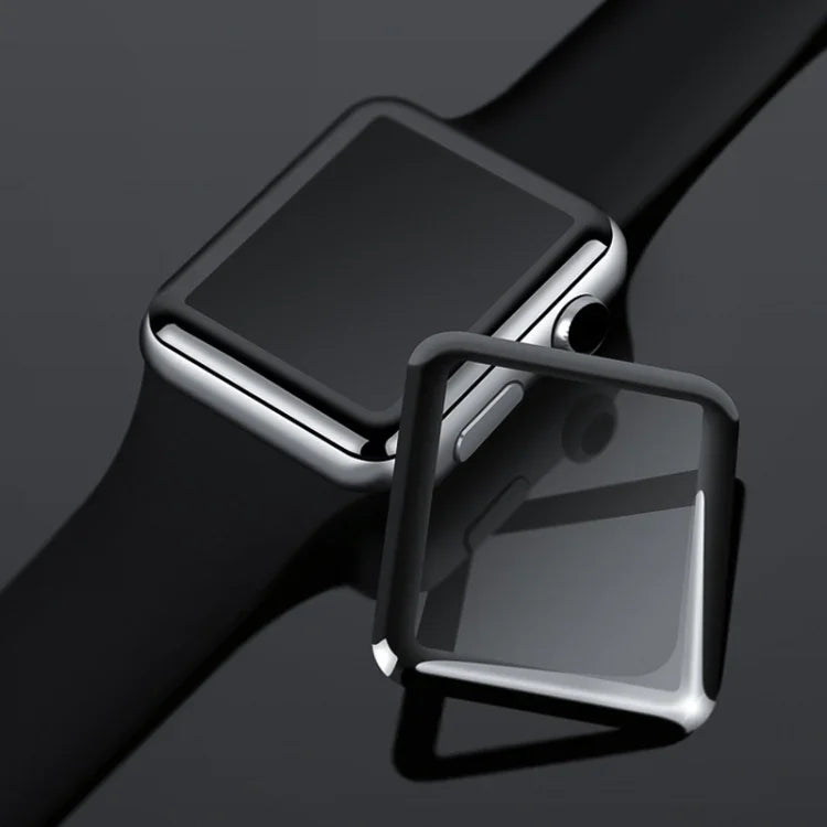 2 Peças mocolo Filme de Vidro Temperado 0.33mm 9H 3D com Borda Redonda e Cola Total, para Apple Watch Series 3 38mm, para Apple Watch Series 4 40mm, para Apple Watch Series 3 42mm, para Apple Watch Series 4 44mm