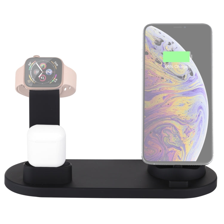 Base Rotativa de Carregamento Sem Fios HQ-UD15 com Suporte para Telemóveis / iWatches / AirPods (Prateado), Prateado (com carregamento sem fios), sem Carregamento Sem Fios Branco, sem Carregamento Sem Fios Preto, Branco (com carregamento sem fios)