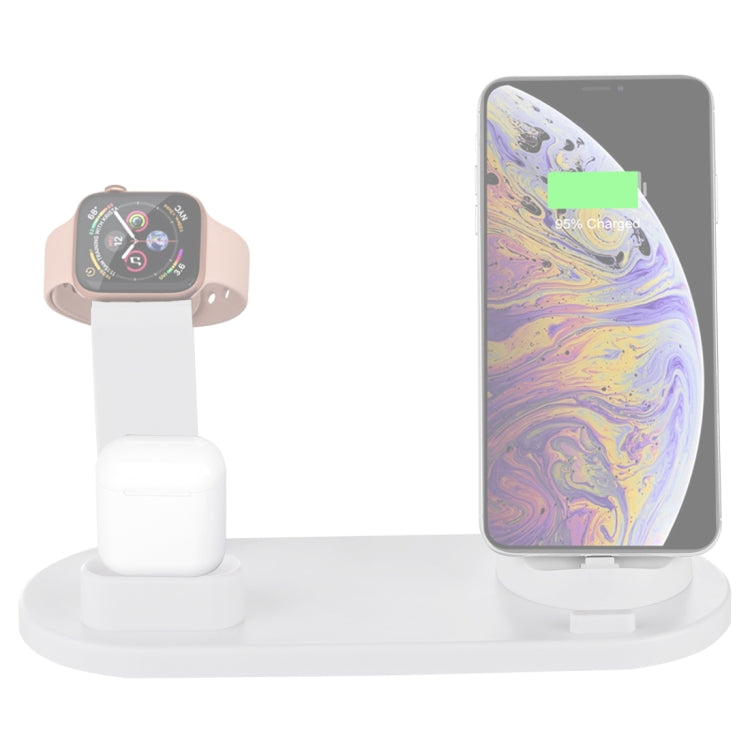 Base Rotativa de Carregamento Sem Fios HQ-UD15 com Suporte para Telemóveis / iWatches / AirPods (Prateado), Prateado (com carregamento sem fios), sem Carregamento Sem Fios Branco, sem Carregamento Sem Fios Preto, Branco (com carregamento sem fios)